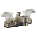 Valterra BATHROOM DIVERTER FAUCET, 4IN, 2 LEVER, 1/4 TURN, PLASTIC, BRUSHED NIC PF222441